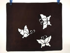 Antique Japanese Katagami Paper Kimono Stencil Katazome Butterflies A668