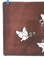 Antique Japanese Katagami Paper Kimono Stencil Katazome Butterflies A668