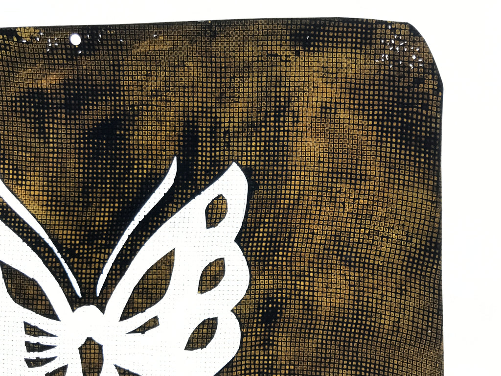 Antique Japanese Katagami Paper Kimono Stencil Katazome Butterfly Chouchou A759