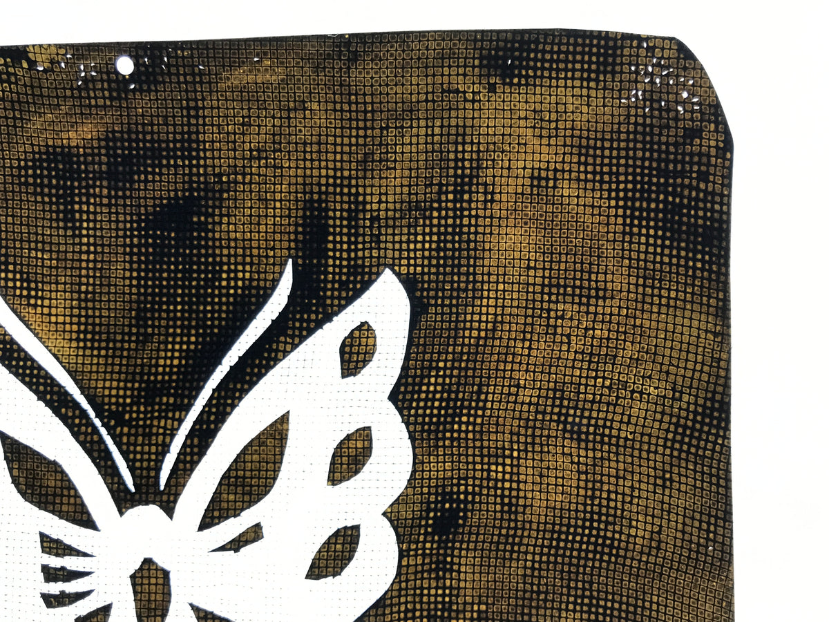 Antique Japanese Katagami Paper Kimono Stencil Katazome Butterfly Chouchou A759