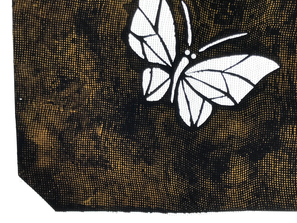 Antique Japanese Katagami Paper Kimono Stencil Katazome Butterfly Chouchou A764