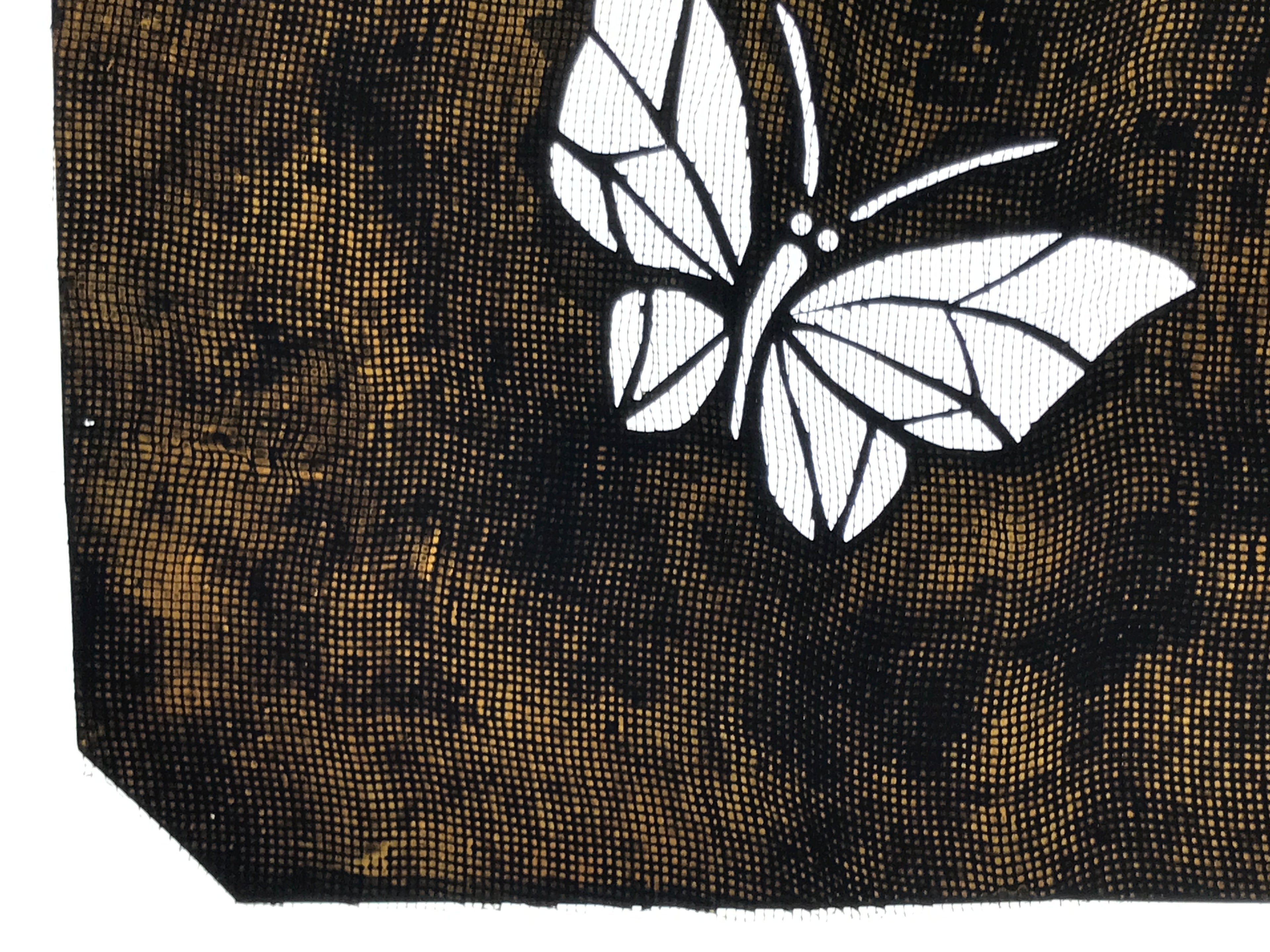 Antique Japanese Katagami Paper Kimono Stencil Katazome Butterfly Chouchou A764