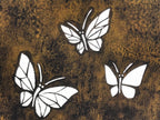 Antique Japanese Katagami Paper Kimono Stencil Katazome Butterfly Chouchou A764