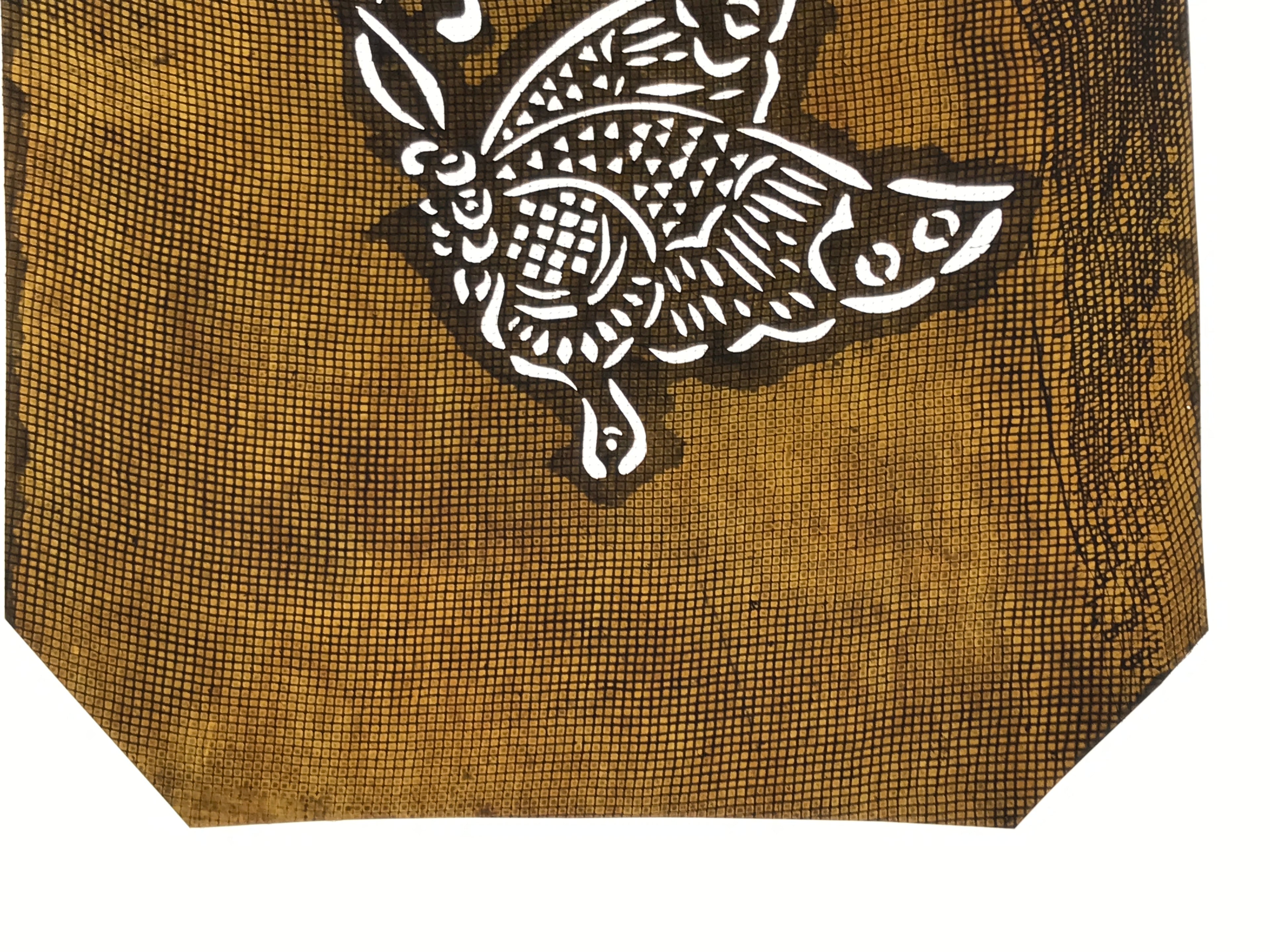 Antique Japanese Katagami Paper Kimono Stencil Katazome Butterfly Design A778