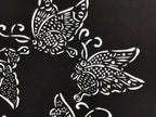 Antique Japanese Katagami Paper Kimono Stencil Katazome Butterfly Design A779