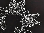 Antique Japanese Katagami Paper Kimono Stencil Katazome Butterfly Design A779