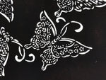Antique Japanese Katagami Paper Kimono Stencil Katazome Butterfly Design A779