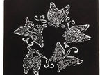 Antique Japanese Katagami Paper Kimono Stencil Katazome Butterfly Design A779