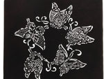 Antique Japanese Katagami Paper Kimono Stencil Katazome Butterfly Design A779