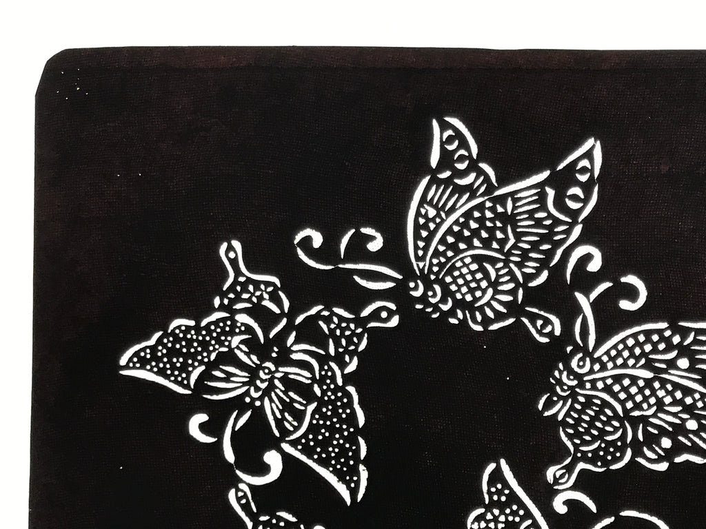 Antique Japanese Katagami Paper Kimono Stencil Katazome Butterfly Design A779