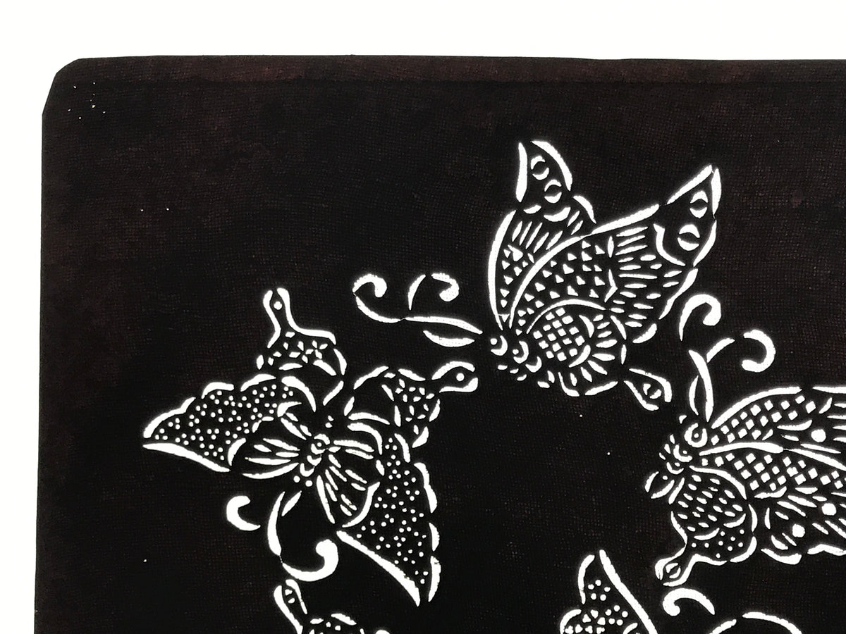 Antique Japanese Katagami Paper Kimono Stencil Katazome Butterfly Design A779