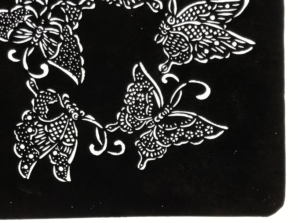 Antique Japanese Katagami Paper Kimono Stencil Katazome Butterfly Design A779