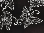 Antique Japanese Katagami Paper Kimono Stencil Katazome Butterfly Design A779