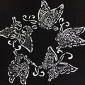 Antique Japanese Katagami Paper Kimono Stencil Katazome Butterfly Design A779