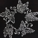 Antique Japanese Katagami Paper Kimono Stencil Katazome Butterfly Design A779