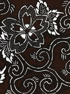 Antique Japanese Katagami Paper Kimono Stencil Katazome Cherry Blossoms A662