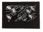 Antique Japanese Katagami Paper Kimono Stencil Katazome Chidori Plover Bird A845