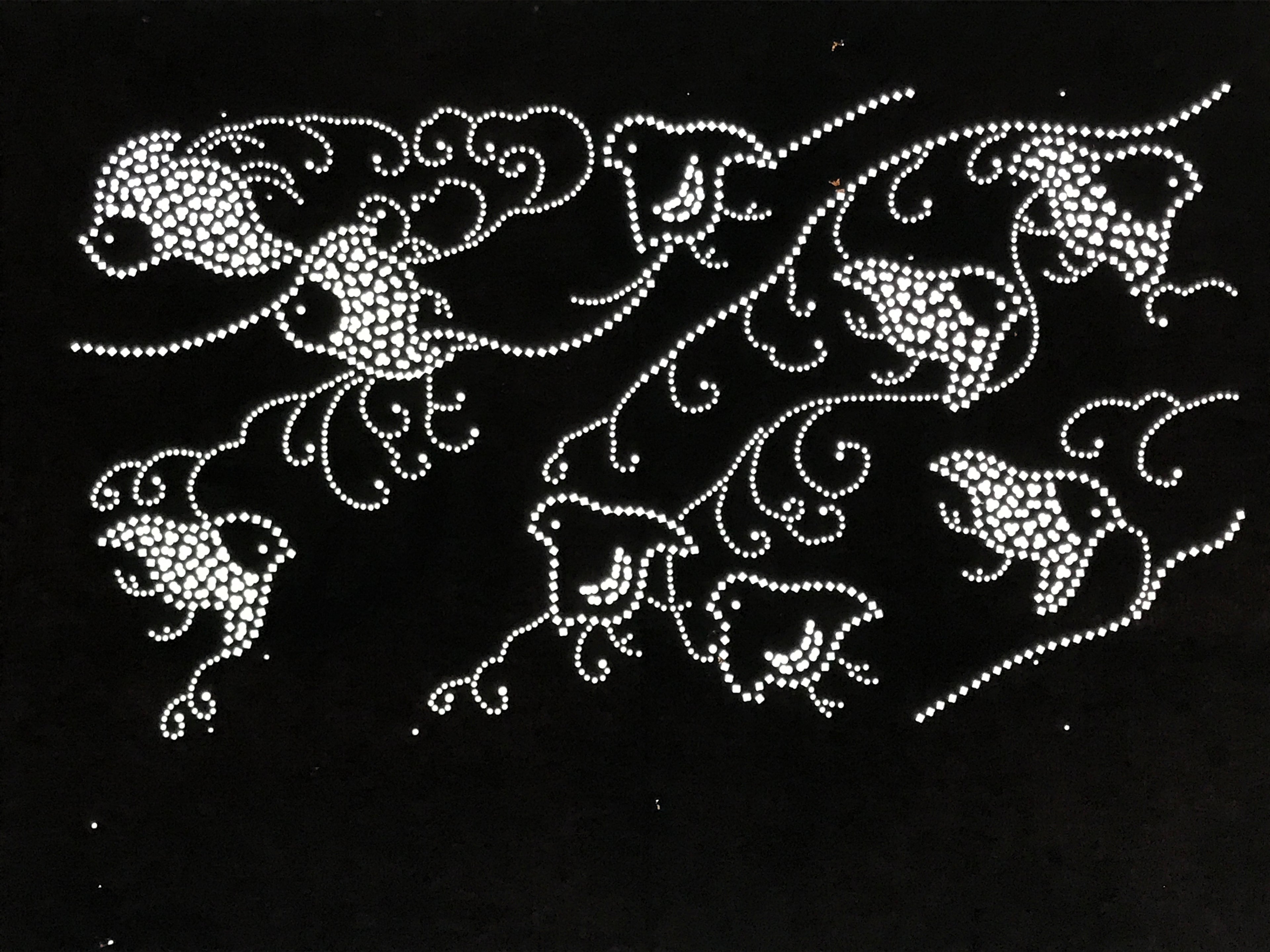 Antique Japanese Katagami Paper Kimono Stencil Katazome Chidori Plover Bird A845