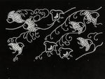 Antique Japanese Katagami Paper Kimono Stencil Katazome Chidori Plover Bird A845