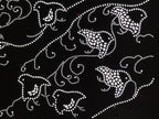 Antique Japanese Katagami Paper Kimono Stencil Katazome Chidori Plover Bird A845