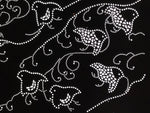 Antique Japanese Katagami Paper Kimono Stencil Katazome Chidori Plover Bird A845