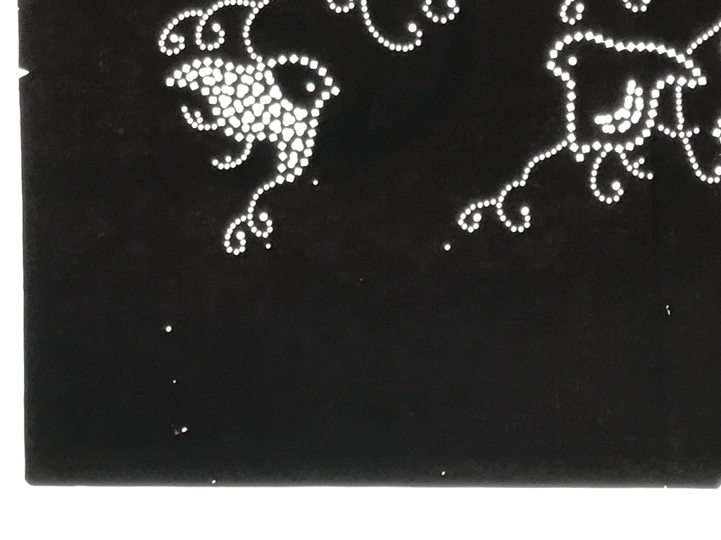 Antique Japanese Katagami Paper Kimono Stencil Katazome Chidori Plover Bird A845