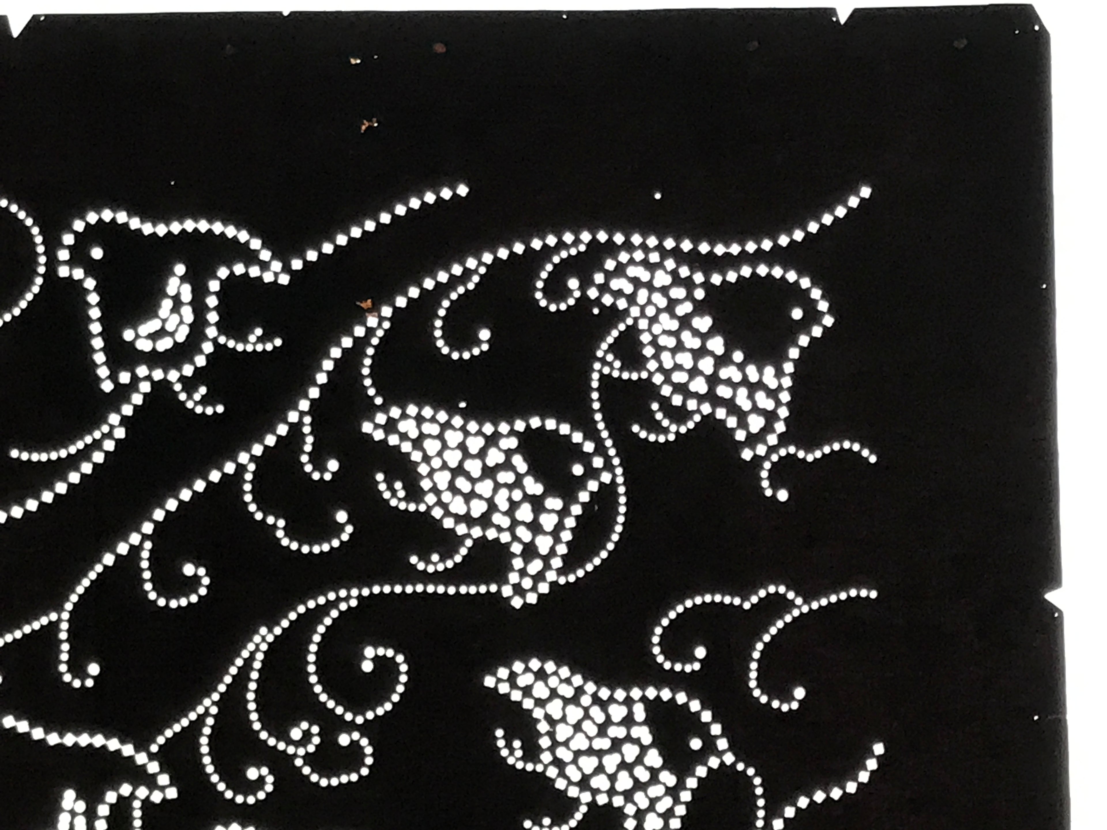 Antique Japanese Katagami Paper Kimono Stencil Katazome Chidori Plover Bird A845