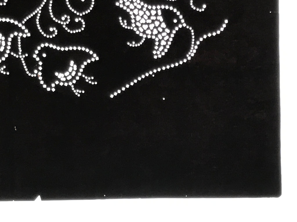 Antique Japanese Katagami Paper Kimono Stencil Katazome Chidori Plover Bird A845
