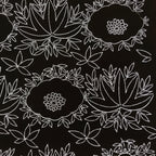 Antique Japanese Katagami Paper Kimono Stencil Katazome Chrysanthemum Base C942