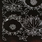 Antique Japanese Katagami Paper Kimono Stencil Katazome Chrysanthemum Base C942