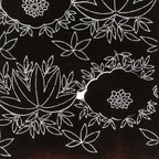 Antique Japanese Katagami Paper Kimono Stencil Katazome Chrysanthemum Base C942