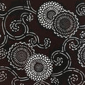 Antique Japanese Katagami Paper Kimono Stencil Katazome Chrysanthemum Kiku A658