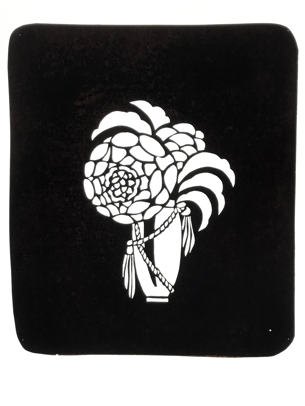 Antique Japanese Katagami Paper Kimono Stencil Katazome Chrysanthemum Kiku A776