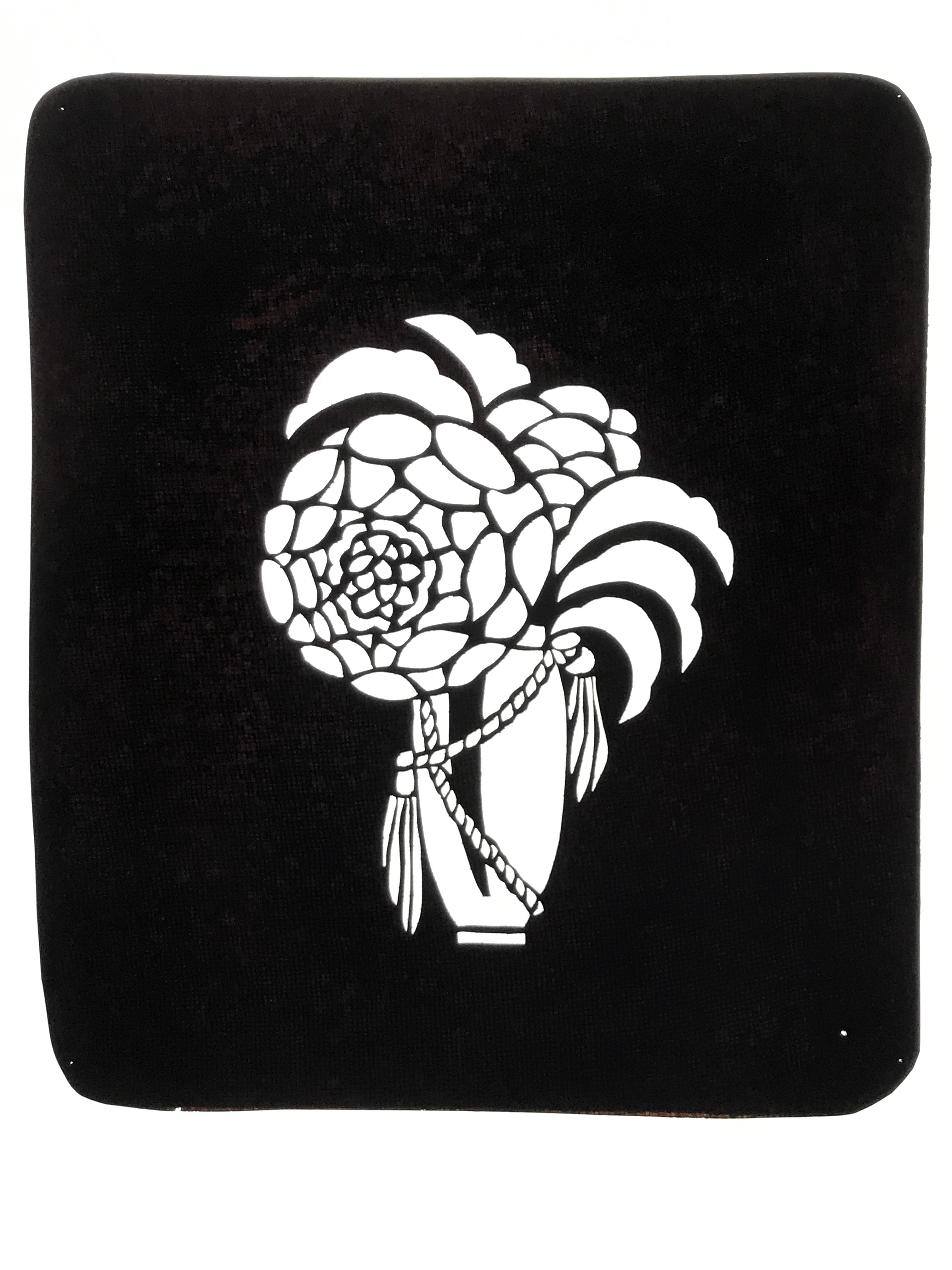 Antique Japanese Katagami Paper Kimono Stencil Katazome Chrysanthemum Kiku A776