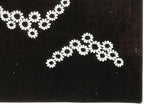 Antique Japanese Katagami Paper Kimono Stencil Katazome Chrysanthemum Kiku A839