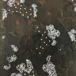 Antique Japanese Katagami Paper Kimono Stencil Katazome Chrysanthemum Kiku C915