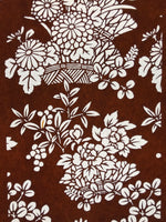 Antique Japanese Katagami Paper Kimono Stencil Katazome Chrysanthemum Peony C985