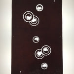 Antique Japanese Katagami Paper Kimono Stencil Katazome Circle Mon Pattern C934