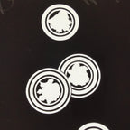 Antique Japanese Katagami Paper Kimono Stencil Katazome Circle Mon Pattern C935