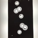 Antique Japanese Katagami Paper Kimono Stencil Katazome Circle Mon Pattern C935