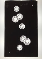 Antique Japanese Katagami Paper Kimono Stencil Katazome Circle Mon Pattern C935