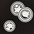 Antique Japanese Katagami Paper Kimono Stencil Katazome Circle Mon Pattern C935