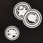 Antique Japanese Katagami Paper Kimono Stencil Katazome Circle Mon Pattern C935