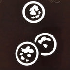 Antique Japanese Katagami Paper Kimono Stencil Katazome Circle Mon Pattern C936