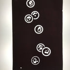 Antique Japanese Katagami Paper Kimono Stencil Katazome Circle Mon Pattern C936