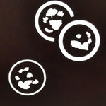 Antique Japanese Katagami Paper Kimono Stencil Katazome Circle Mon Pattern C936