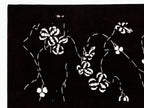 Antique Japanese Katagami Paper Kimono Stencil Katazome Clover Plant Design A877