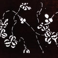 Antique Japanese Katagami Paper Kimono Stencil Katazome Clover Plant Design A877