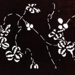Antique Japanese Katagami Paper Kimono Stencil Katazome Clover Plant Design A877