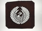 Antique Japanese Katagami Paper Kimono Stencil Katazome Crane Kamon Crest A799